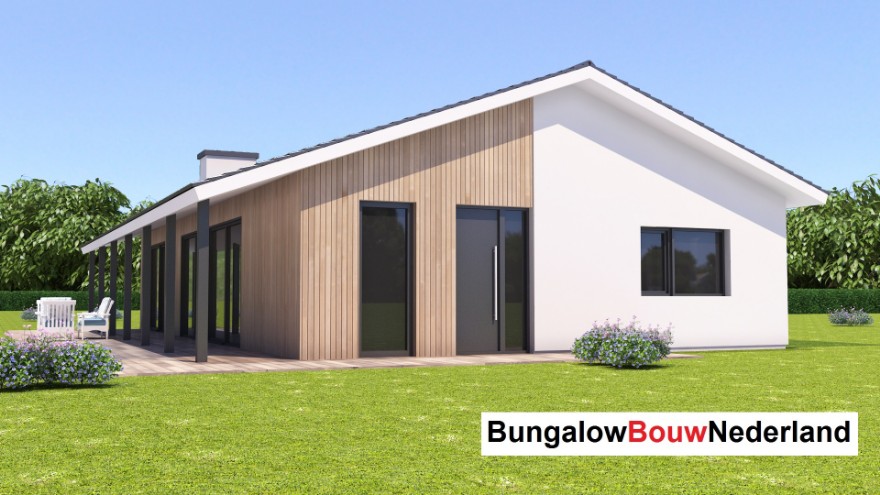 B136 v1 semibungalow kap schuindak levensloopbestendige woning staalframebouw