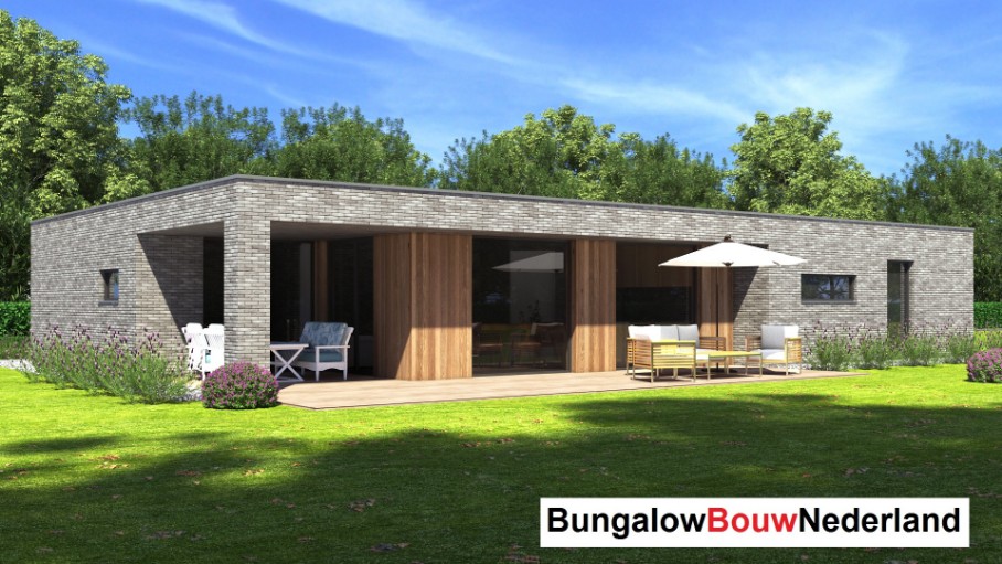 B160 levensloopbestendige bungalow plattegrond Staalframebouw ATLANTA-MBS
