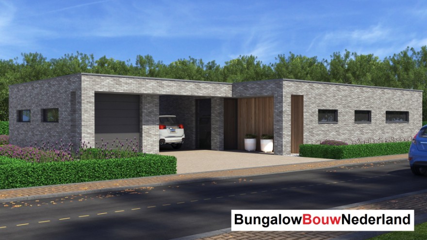B160 levensloopbestendige bungalow plattegrond Staalframebouw Nederland