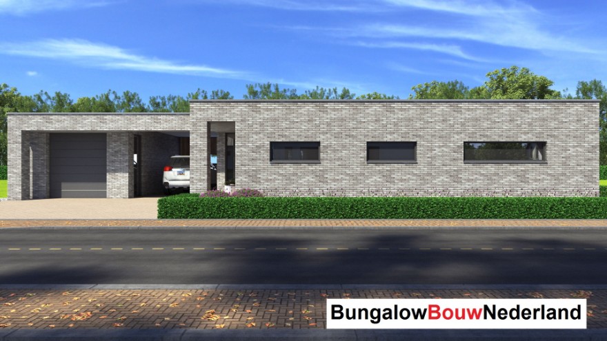 B160 levensloopbestendige bungalow plattegrond Staalframebouw Nederland