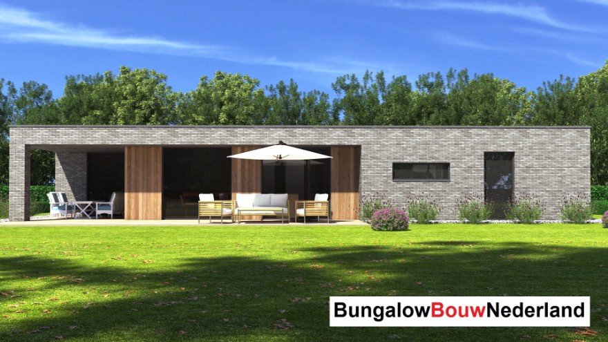 B160 levensloopbestendige bungalow plattegrond Staalframebouw Nederland
