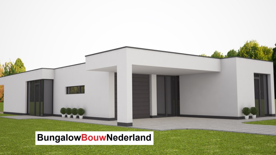 BBN ontwerp L58 bouwtekening grote bungalow prefab bouwsysteem