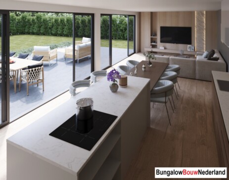 Bungalowbouw Nederland L115 slaapkamer badkamer levenloopbestendig  staalframebouw