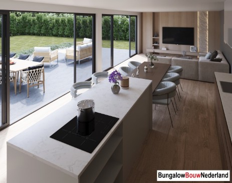 Bungalowbouw Nederland L115 slaapkamer badkamer levenloopbestendig  staalframebouw