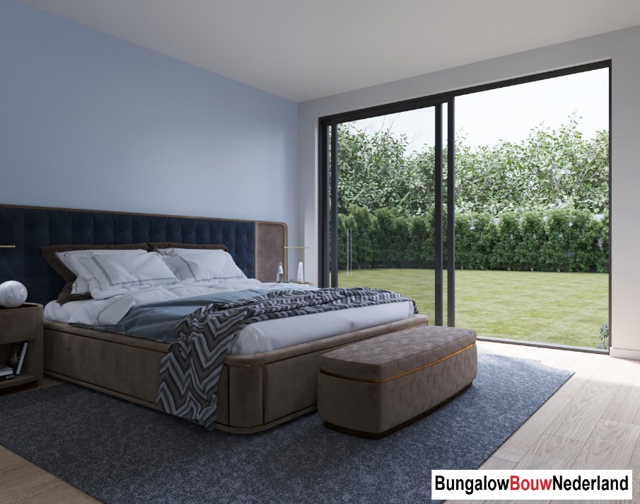 bungalow bouwen in staalframebouw strak afwerkniveau