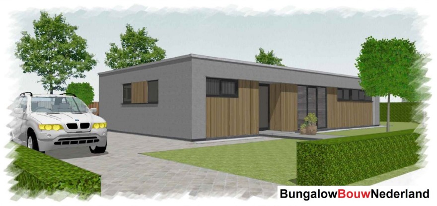 Bungalow Bouw Nederland ontwerp L 198 3 slaapkamers 2 badkamers