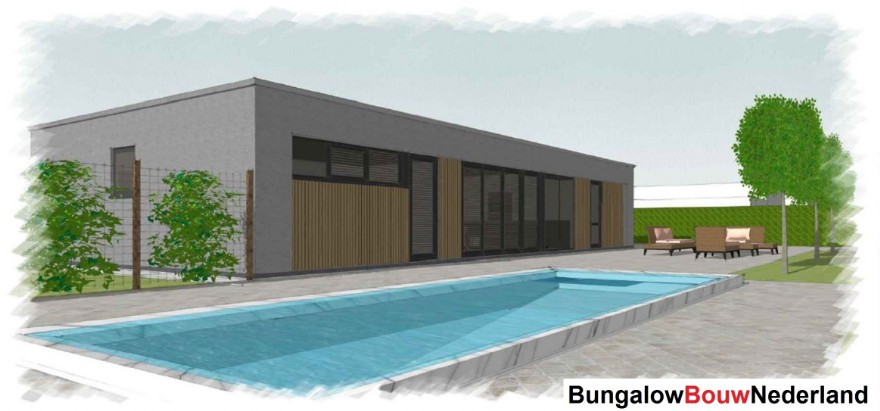 Bungalow Bouw Nederland ontwerp L 198 3 slaapkamers 2 badkamers