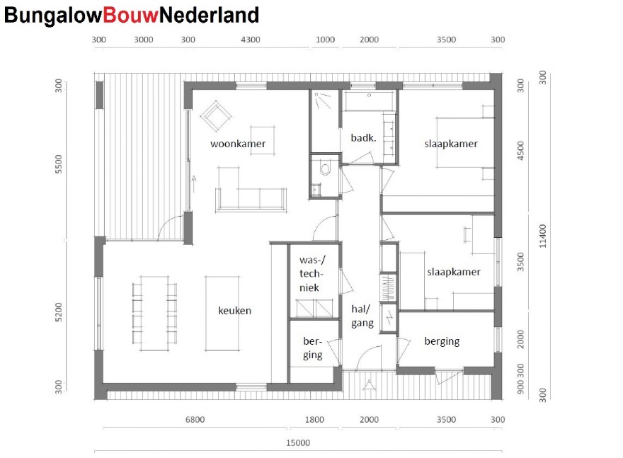 Bungalow Bouw Nederland type 150 levensloopbestendig Staalframebouw energieneutraal
