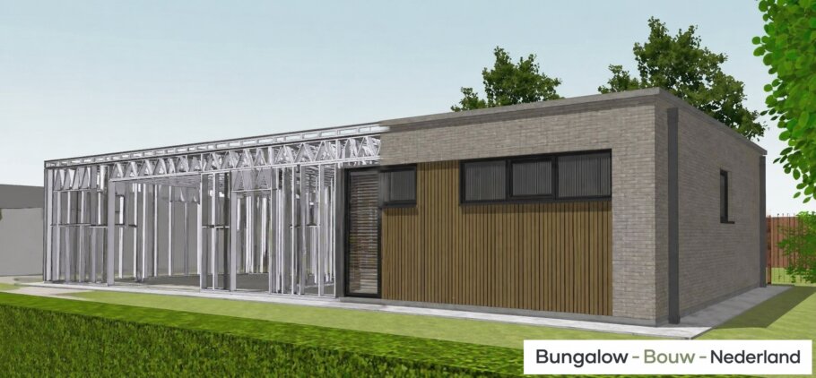 Staalframebouw constructie in levensloopbestendige woning 