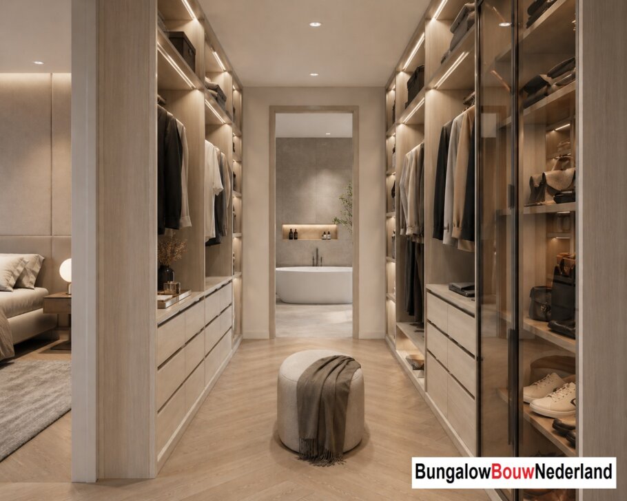 BungalowBouwNederland  H301 interieur inspiratie foto plaatje woninginrichting woonkamer hoog plafond 