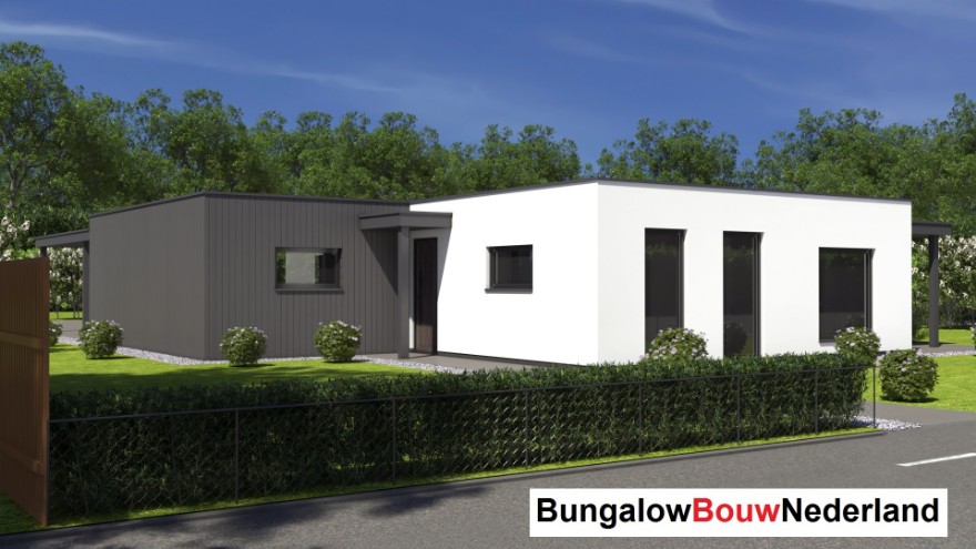 BungalowBouwNederland type 193 nieuwbouw bungalow met plat dak