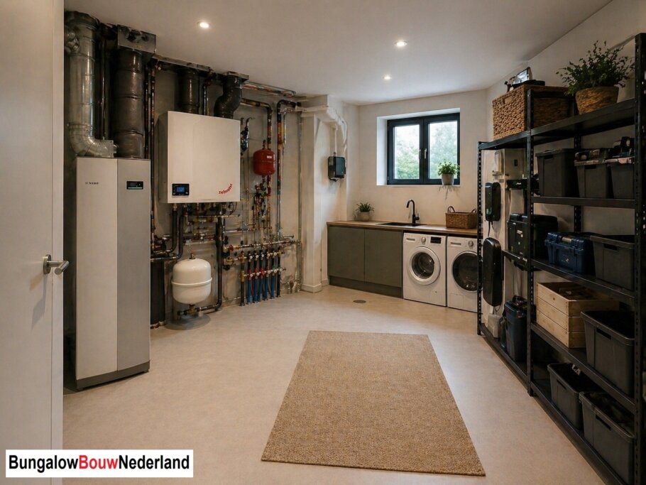 BungalowBouwNederland.nl A-150 interieur indeling foto woonkamer slaapkamer badkamer keuken 