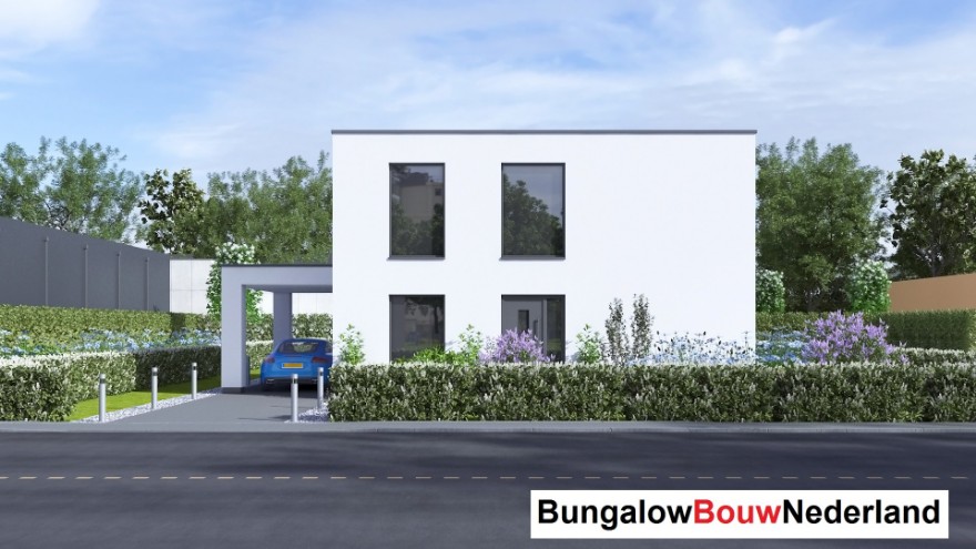 Bungalowbouw Nederland H389 staalframebouw moderne levensloopbestendige woning 