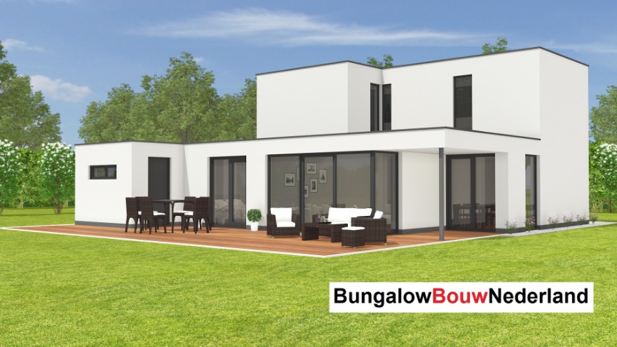 Bungalowbouw Nederland M374 v1 levensloopbestendig alles benenden Staalframebouw