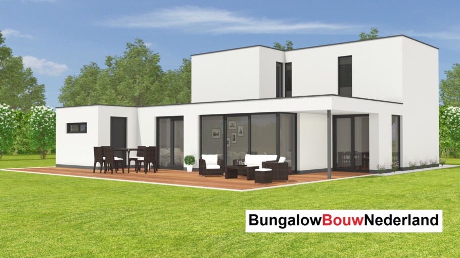 Bungalowbouw Nederland M374 v1 levensloopbestendig alles benenden Staalframebouw