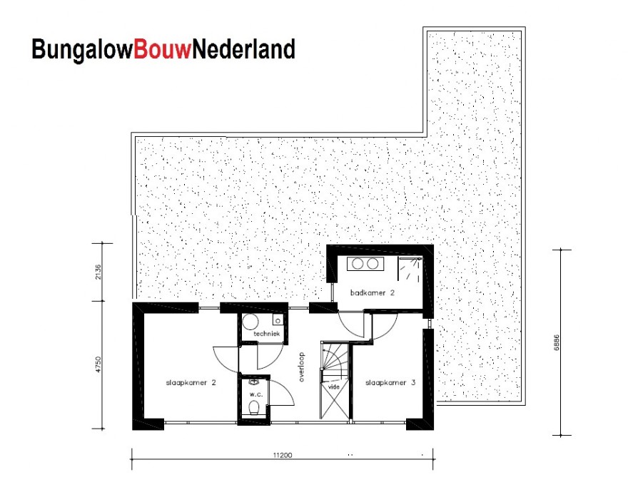 Bungalowbouw Nederland M374 v1 levensloopbestendig alles benenden Staalframebouw