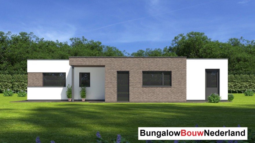 Bungalowbouw nederland B161 moderne woning met staalframe nederland prefab bouwconstructie