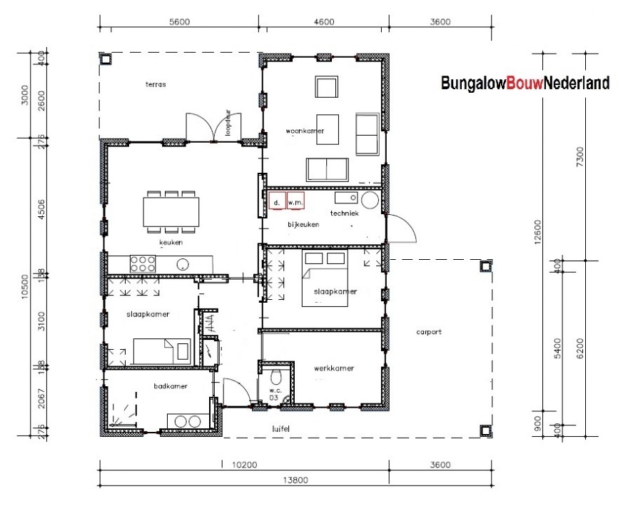 Bungalowbouw nederland L166 levensloopbestendige energiearme woning Staalframebouw