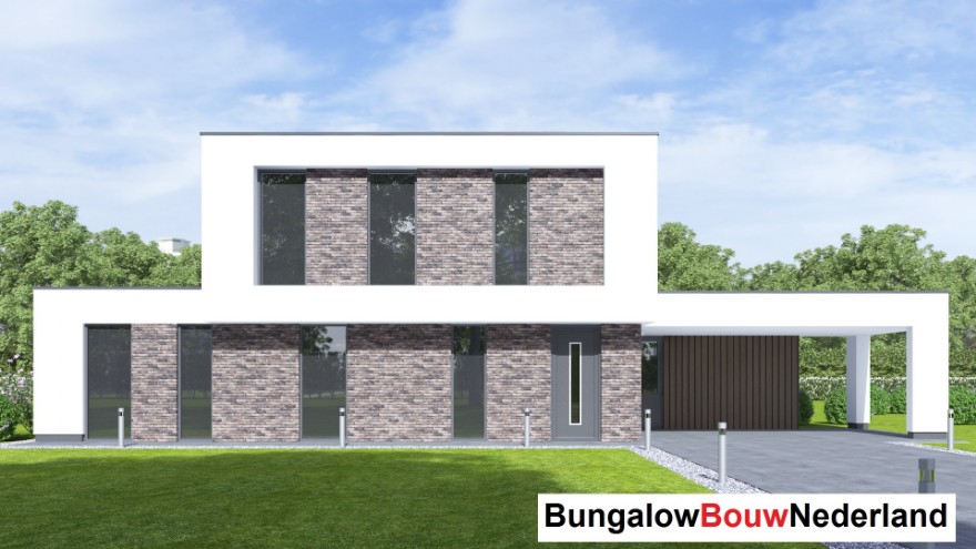 BungalowbouwNederland H394 levensloopbestendige villa met verblijf boven Staalframebouw
