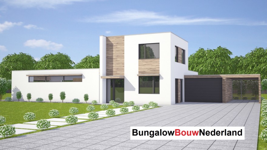 H 358V2 levensloopbestendige bungalow met kleine verdieping staalframebouw 