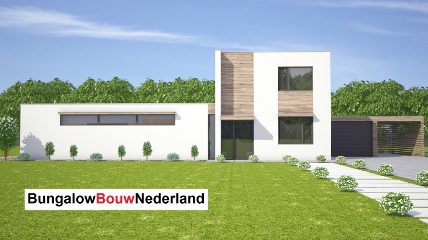 H 358V2 levensloopbestendige bungalow met kleine verdieping staalframebouw 