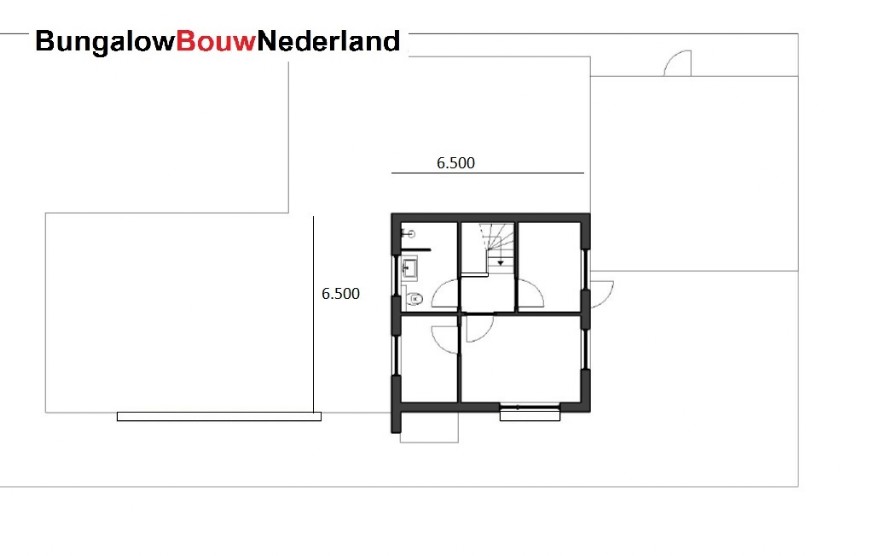 H 358V2 levensloopbestendige bungalow met kleine verdieping staalframebouw 