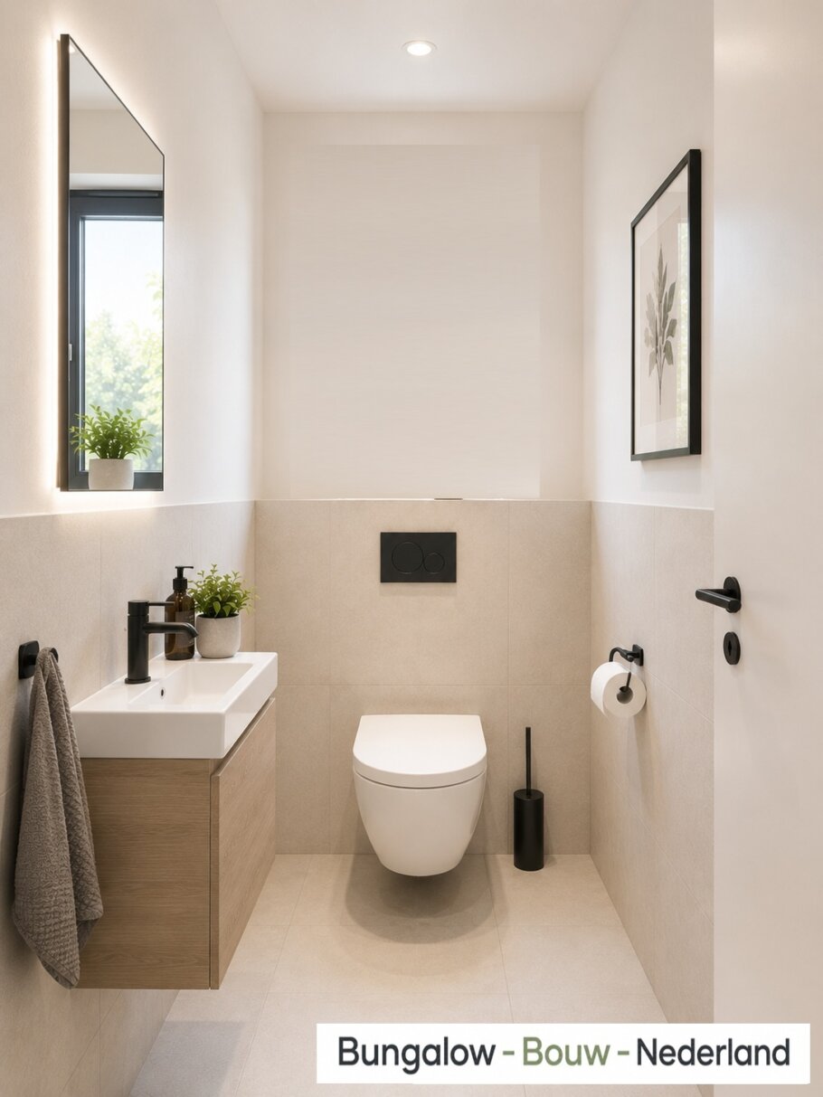 Interieur inspiratie voor bungalow L154 LK met plat dak en prefab staalframebouw constructie