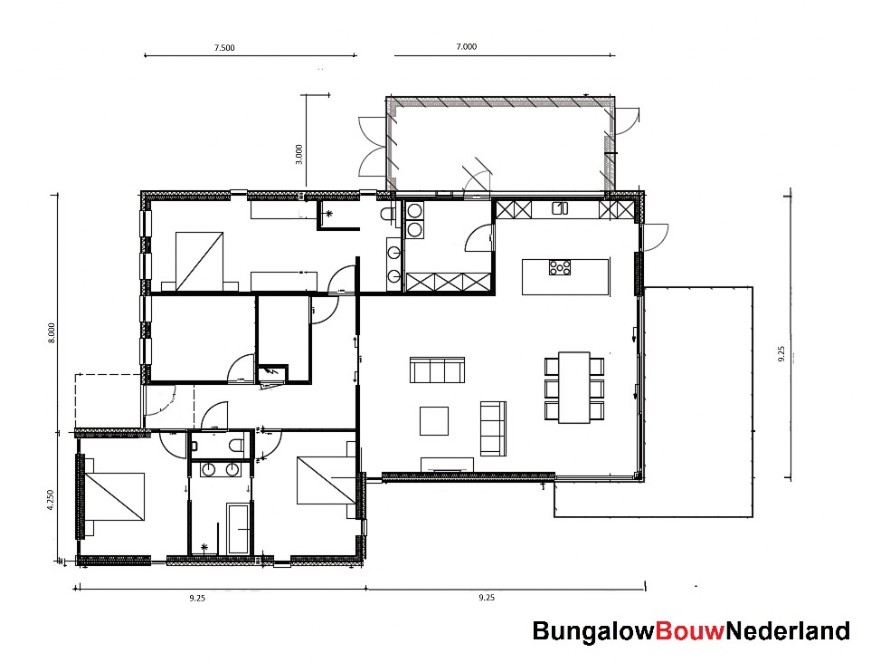 L type 164 Bungalowbouw in Nederland fraaie levensloopbestendige woningen  Staalframebouw Nederland L type 164 Bungalowbouw in Nederland fraaie levensloopbestendige woningen  Staalframebouw Nederland