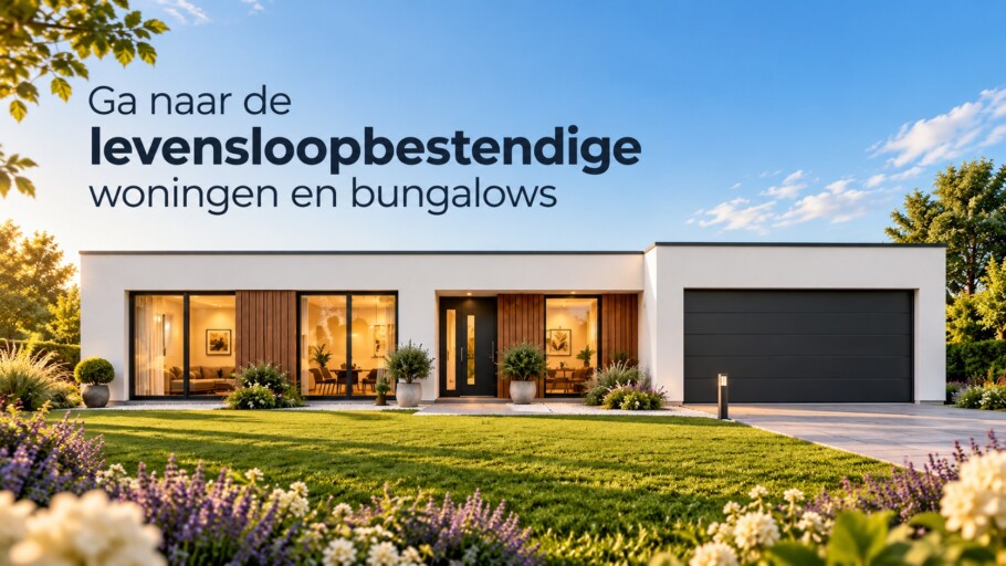 Bungalowbouw Nederland doorverwijzingsplaatje 1 laagse woningen