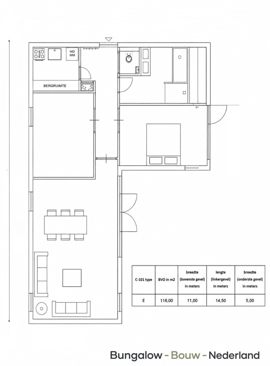 op deze pagina van de modulaire ontwerpserie C-101 vindt u voorbeeldplattgronden