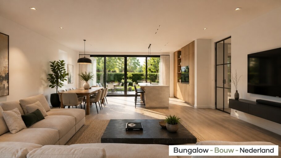 Modern interieur van levensloopbestendige bungalow L-184
