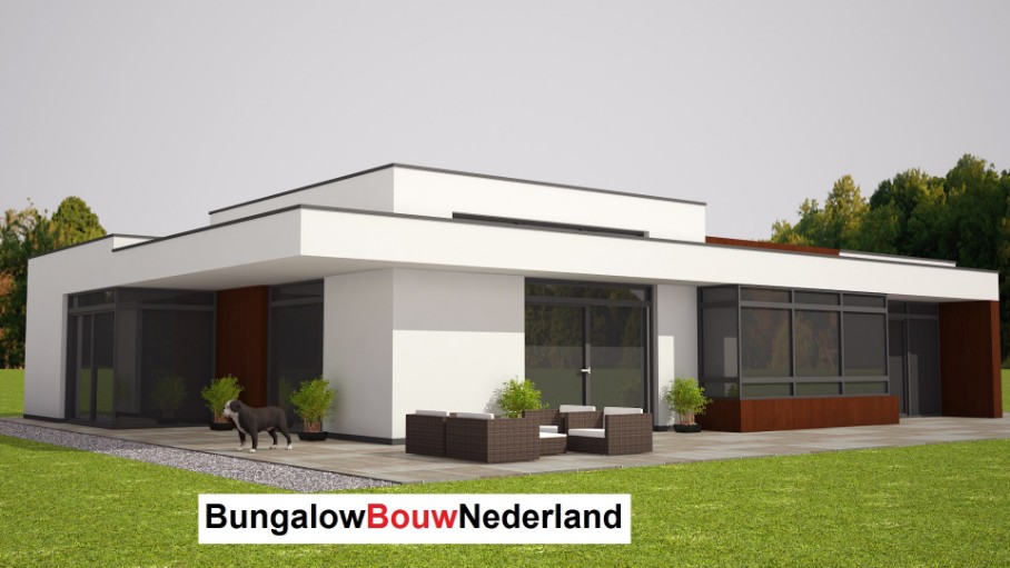 bungalow ontwerp L50 hoog afwerkingsniveau levenloopsbestendig  energieneutraa