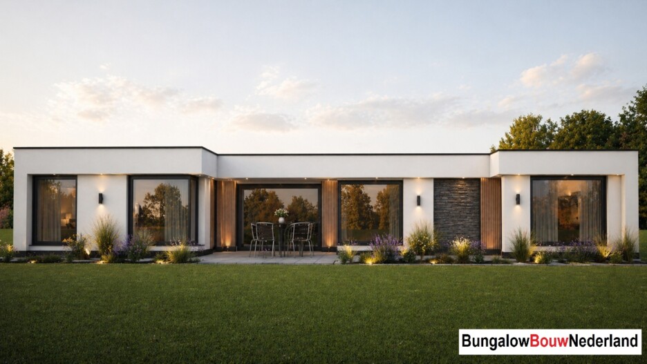 mooie betaalbare moderne bungalow ontwerp met architect type L70 