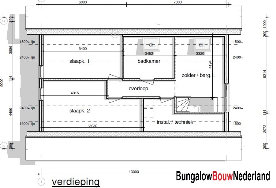 bungalowbouw-nederland Kap148 levensloopbestendige woning met kap