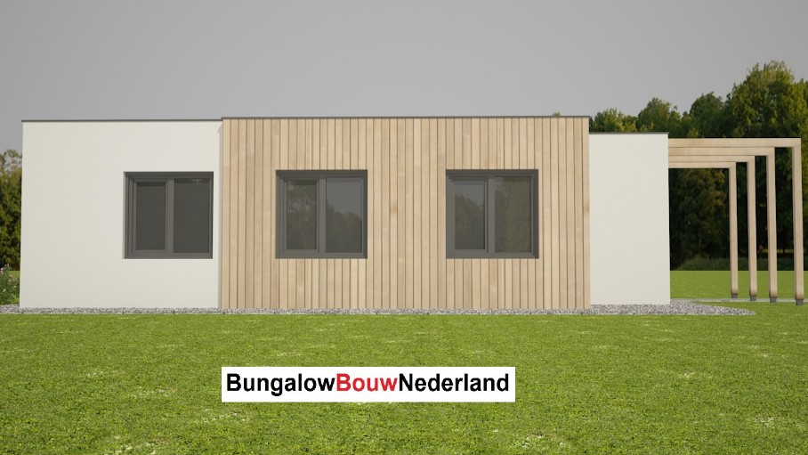 goedkope bungalow bouwen prefab bouwsysteem type L61 bungalowbouw-nederland 