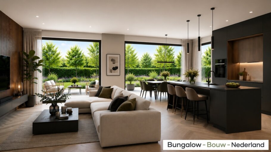 Modern interieur van levensloopbestendige bungalow L-163