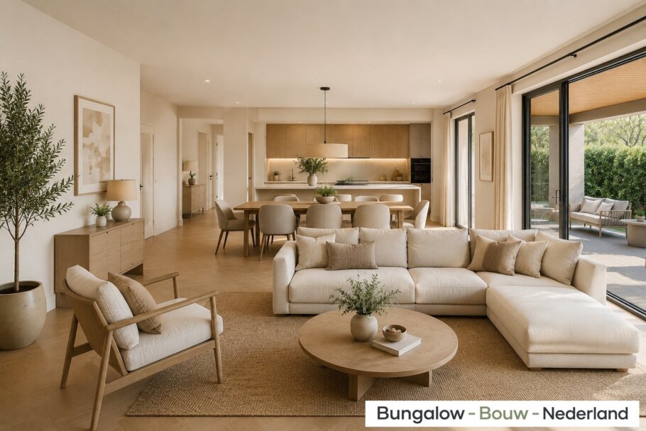 Modern interieur van levensloopbestendige bungalow L-163