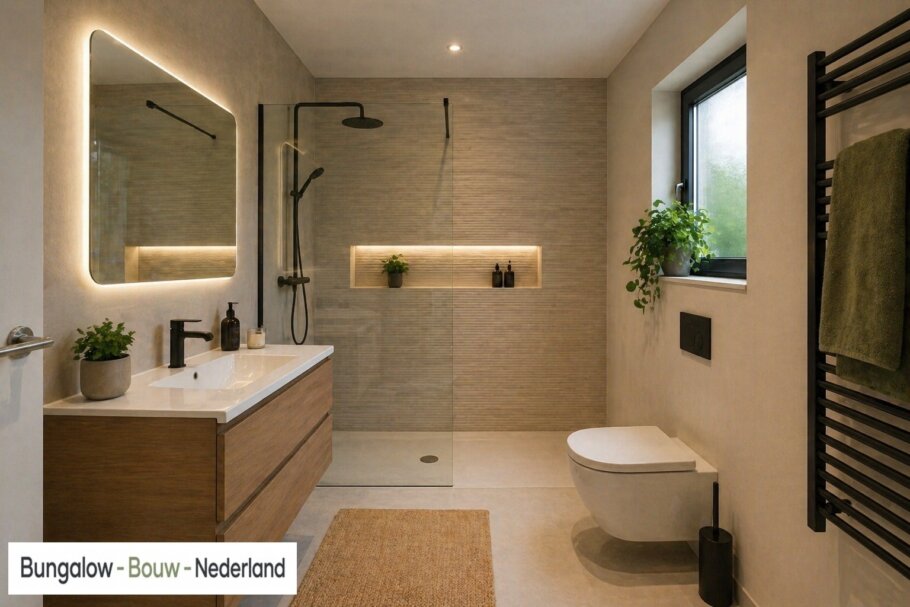 Moderne interieurbeelden van levensloopbestendige bungalow L-169
