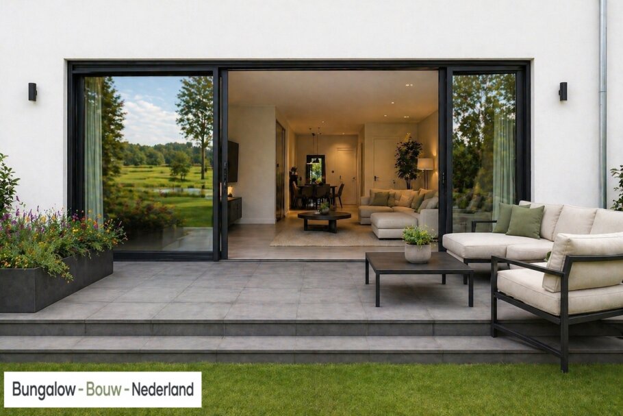 Moderne interieurbeelden van levensloopbestendige bungalow L-169