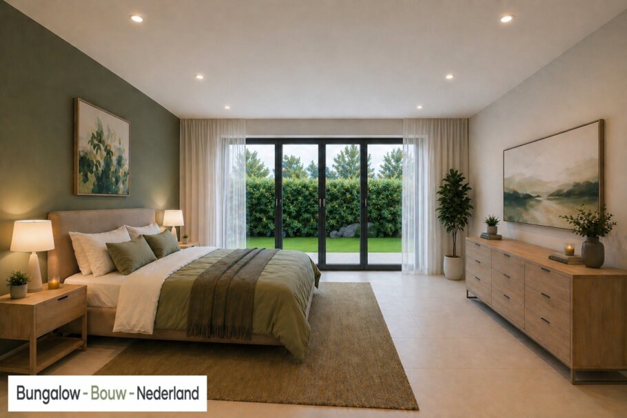 Moderne interieurbeelden van levensloopbestendige bungalow L-169