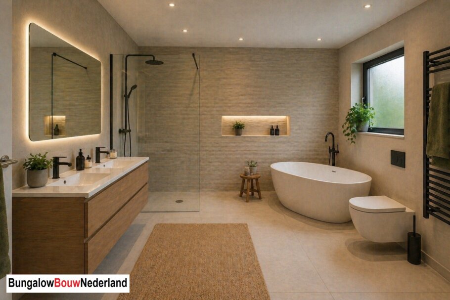 Moderne interieurbeelden van levensloopbestendige bungalow L-169