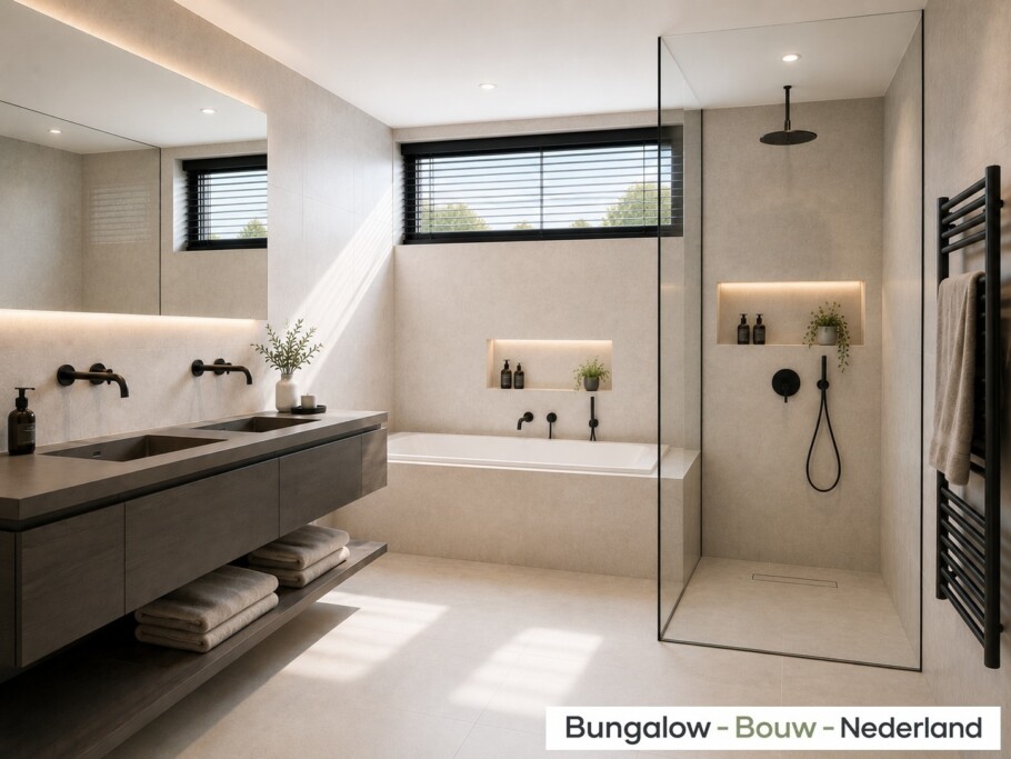Bungalowbouw Nederland ontwerp type H 401 modern energiearm  ciculair bouwsysteem