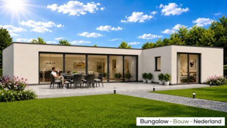 Moderne levensloopbestendige woning N-101 met plat dak en royale leefruimte