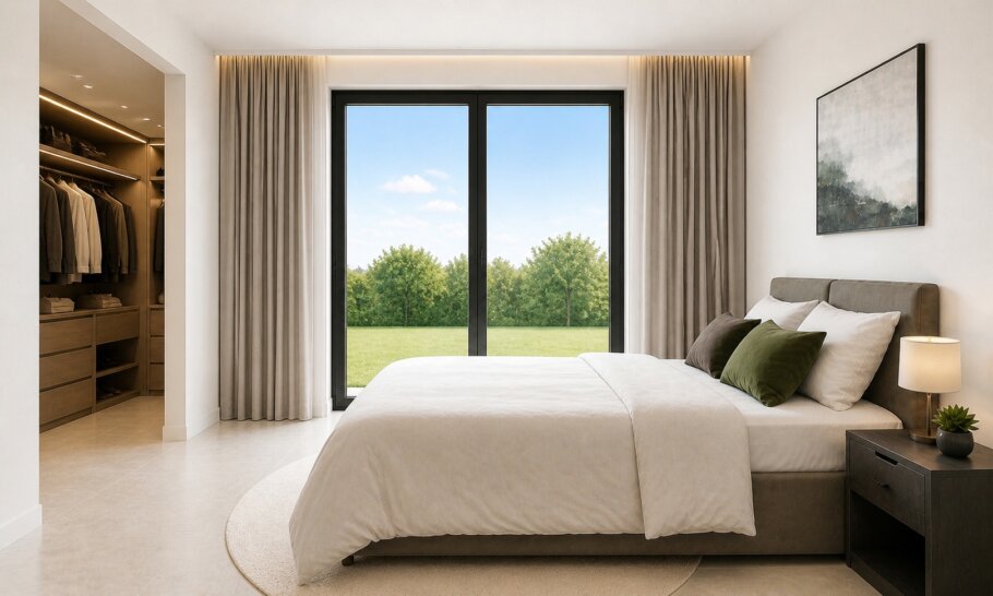 Modern interieur van levensloopbestendige bungalow C101