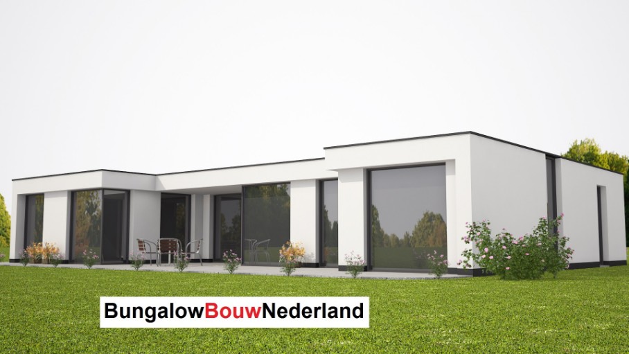 mooie betaalbare moderne bungalow ontwerp met architect type L70 