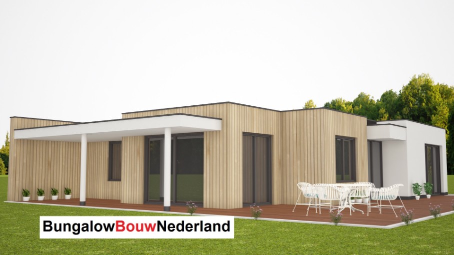 ruime bungalow ontwerpen en bouwen met bungalowbouw-nederland.nl type L46 
