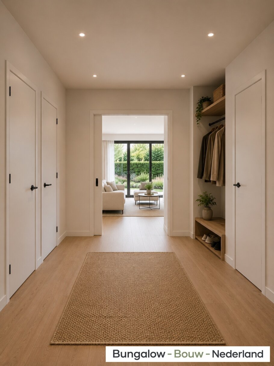 Modern interieur van levensloopbestendige bungalow C101
