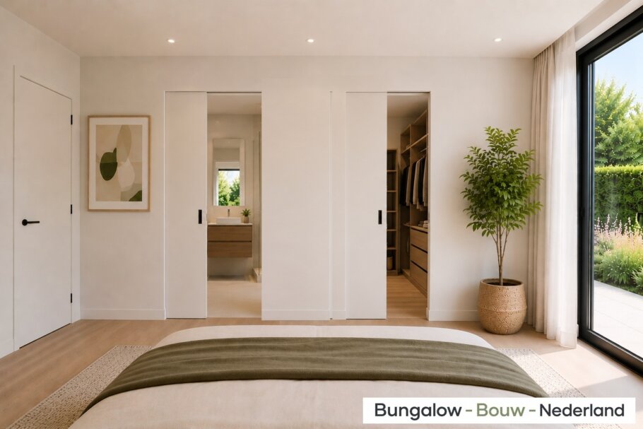 Modern interieur van levensloopbestendige bungalow C101