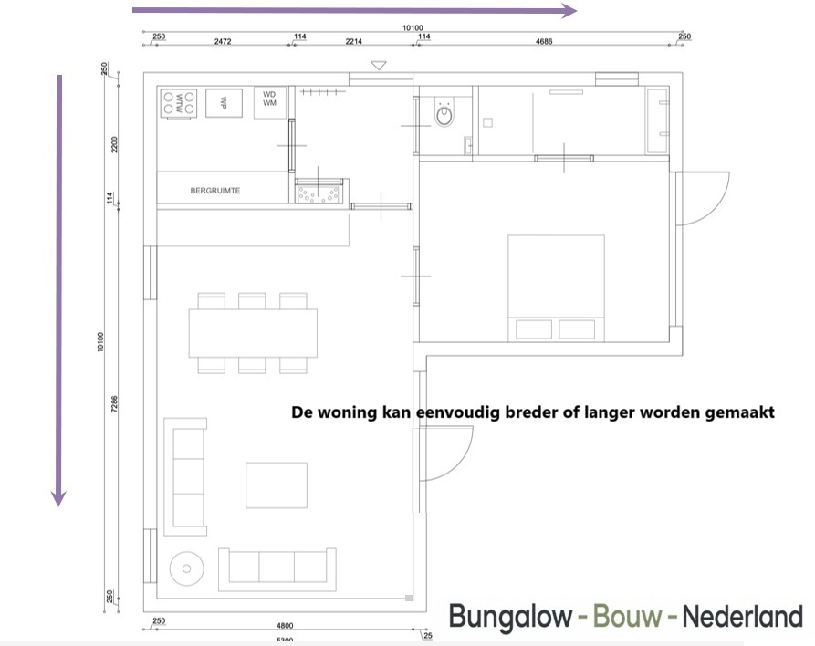 een efficiente manier van ontwerpen is dat te doen met de modulaire methode
